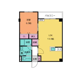 シャルマンピエースB【2階】の間取り