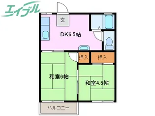 フォーブル三栄 A棟【2階】の間取り