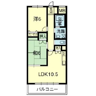 パルミエールきむら【4階】の間取り