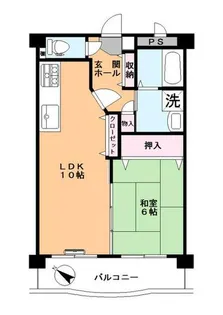 ウィスタリア・サワハンW(ウェスト)【2階】の間取り