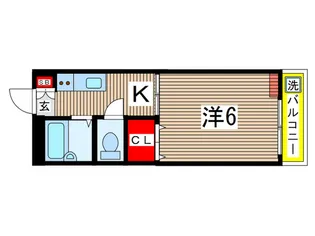 フラワ-ハイツ【2階】の間取り