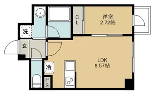 APPLE原町【7階】の間取り