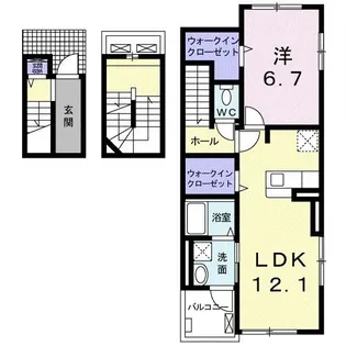 デフィ・ビー【3階】の間取り