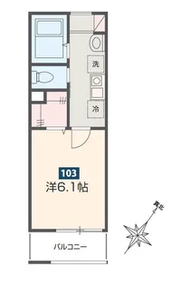 MELDIA春日部【1階】の間取り