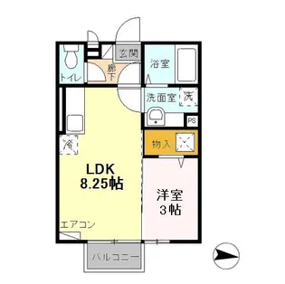 ロワジール3【2階】の間取り
