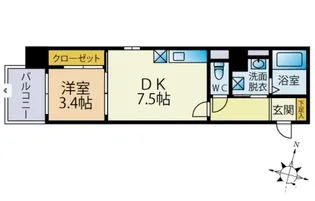 Etincell【7階】の間取り