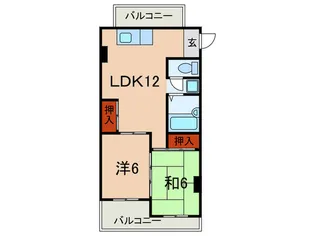 ハイムM2【4階】の間取り