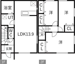 グラン・ファミリアBの間取り