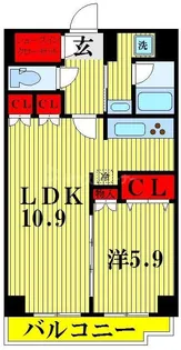 フュージョナル両国【3階】の間取り