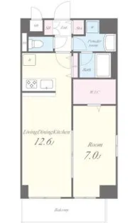 エルアルコン【6階】の間取り
