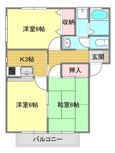 ウッディヒルリゾート B棟【2階】の間取り