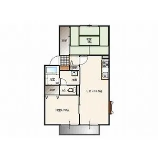 ルミエールA棟【2階】の間取り