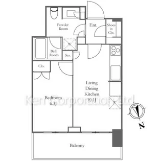ブランズ渋谷桜丘【19階】の間取り