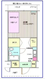 ウインドベル学生マンション【1】【4階】の間取り
