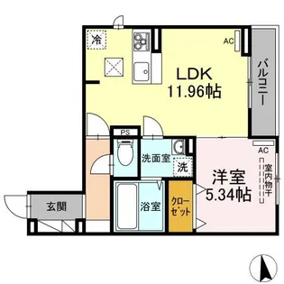 イグレック新小平【2階】の間取り