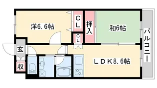 リアライズ加古川II【3階】の間取り