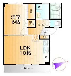 ブリベール方八町【1階】の間取り