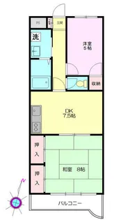 エーブリッジ第弐【2階】の間取り