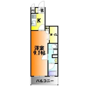 OWLSTYLE UCHISANGE【4階】の間取り