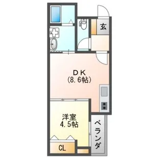 ステラキャットハート【3階】の間取り