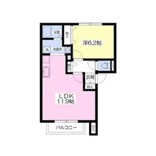 アルブルB棟【1階】の間取り