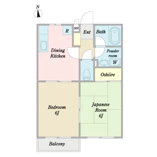 エクレア【2階】の間取り