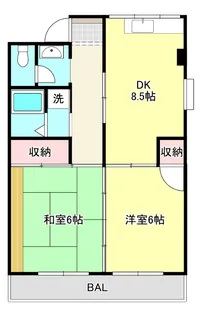 オガタビル【2階】の間取り