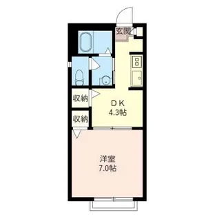 マリアメゾン【1階】の間取り