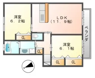 ファミネス【1階】の間取り