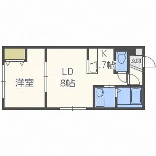 リージェントS札幌【4階】の間取り