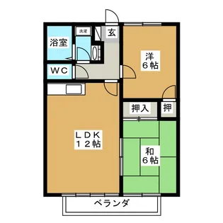 エクセレント桐 B【2階】の間取り