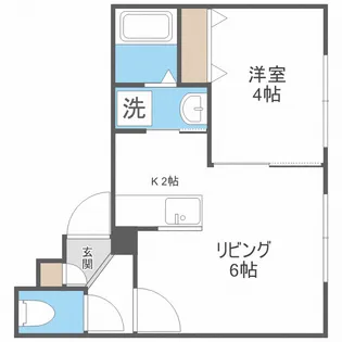 アーク琴似2・5【4階】の間取り