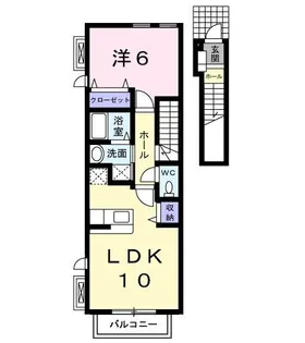 ガーデンハウス紀原【2階】の間取り