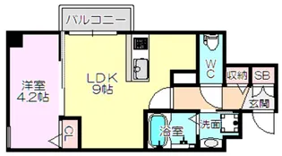 YOU’S7番館【4階】の間取り