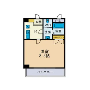 ロイヤルハイツII【1階】の間取り