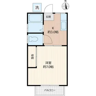 イワマハイツ【2階】の間取り