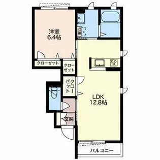 メゾン・ド・リラフォート【1階】の間取り