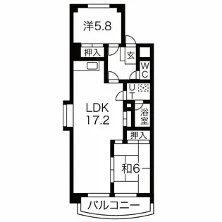 サンサーラキトーIII【2階】の間取り