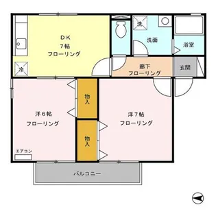 伏見台ハイツ【2階】の間取り