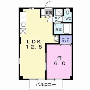 ランデックスK【2階】の間取り
