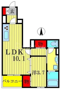 Two Lake House【1階】の間取り