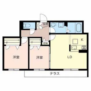 シャーメゾン・KOKOMO【1階】の間取り