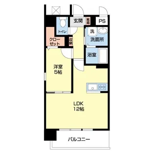 シュシュ天神【6階】の間取り