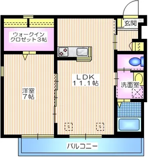 RESIDENCE 横浜上大岡【2階】の間取り