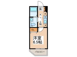 アノンテラス新石川【1階】の間取り