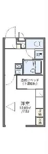 レオパレスモルトベーネII【2階】の間取り