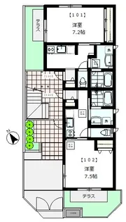 MONO-LOUGE井の頭【1階】の間取り