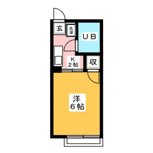 シティハイム エクセルV【1階】の間取り