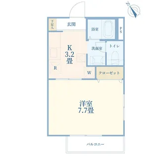 TRUSTIA 弐番館【1階】の間取り