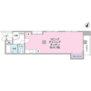 プチ・メゾン雪ケ谷【3階】の間取り